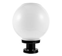 TEHAUX Lampada Solare da Giardino LED con Base Nera Sfera Bianca per Esterni Decorazione Paesaggistica per Cortile Recinzione Sentiero e Veranda