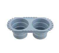 TEHAUX Lavapennelli Pieghevole in Silicone Salvaspazio con Doppio Risciacquo, Secchio Portapennelli per Pittura a Olio e Acrilico, Tazza Porta Pennelli con Supporto Asciugatura