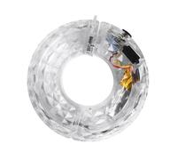TEHAUX Luce Ruota Bici Decorativa USB Ricaricabile Bianca in Plastica | 300mah, Ip65, per Pedalate Notturne, Effetto Luminoso Brillante, Finitura Curata