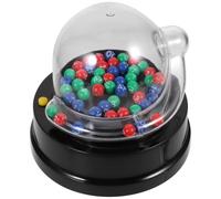 TEHAUX Macchina Elettrica per Lotteria Portatile, Set da Sorteggio Numeri | Abs e Pp, Colore Nero, Compatta e Facile da Trasportare, per Locale Notturno e Sala da Ballo
