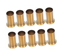 TEHAUX Manicotto Flangiato Per Portalampada Lampadari Di Cristallo 30x50mm in Ferro Color Oro Antico, Set Da 10 Pezzi Per Sostituzione e Decorazione Casa