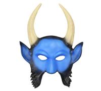 TEHAUX Maschera da Diavolo 3d Corna in Schiuma Pu per Carnevale e Halloween, Copertura Viso Creativa e Confortevole per Uomo e Donna
