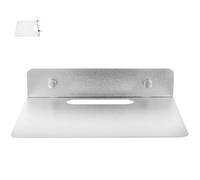 TEHAUX Mensola Espositiva a Parete Piccola in Alluminio Per Soggiorno, Supporto Da Parete Per Altoparlanti e Telecamere Per Ragazzo Ragazza, Mensola Galleggiante Senza Fori Per Spazio Extra in Casa