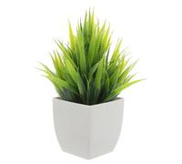 TEHAUX Mini Bonsai Artificiali in Vaso Foglie di Aloe Vera Piante Finte Realistiche per Decorazione da Tavolo Accessori per Casa e Ufficio Piante Artificiali Piccole per Interni