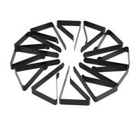 TEHAUX Morsetti per Tovaglie e Pinze Fermatovaglia in Acciaio Inox 12 Pezzi per Picnic e Giardino Colore Nero 7,5X4,5X1,2 CM