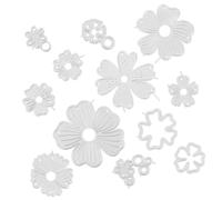 TEHAUX Muore per La Fabbricazione della Carta Floreale Ringraziamento Taglierine Morire Saluto Goffratura Fustelle di Taglio Incantatori Album Rilievo Fiore Dark Grey Acciaio Carbonio
