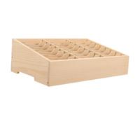 TEHAUX Organizer da Scrivania in Legno Naturale per Telefoni Cellulari Supporto Multi-scomparto per Ufficio e Aula Porta Cellulare Stabile e Compatto per Spazi Ordinati