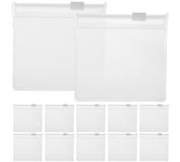 TEHAUX Organizer per Medicinali da Viaggio 12 Sacchetti Riutilizzabili Zip in EVA Opaco 8X8 CM Borsa Compatta per Pillole e Gioielli da Viaggio