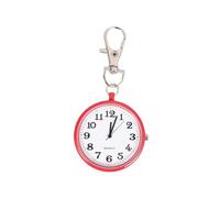 TEHAUX Orologio da Tasca Vintage Quadrante Grande, Movimento Preciso e Vetro, Portachiavi Chic Rosso la Vita Quotidiana e Feste