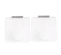 TEHAUX Palette Acriliche per Trucco da Salone Set 2 Pezzi Trasparenti Ergonomiche Portatili per Miscelare Fondotinta Rossetti e Colori Personalizzati per Nail Art Leggere e Facili da