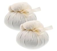 TEHAUX Palle da Massaggio Moxa Cinesi 2 Pezzi Rivestimento Non Tessuto, Palla da Massaggio Thailandese Naturale per Rilassamento Muscolare, Allevia Tensione Collo e Schiena, Portatile