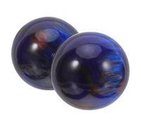 TEHAUX Palline Baoding in Resina 50Mm Motivo Marmorizzato Set 2 Pezzi per Allenamento Manuale Terapia Ergonomica della Mano e Decorazione Casa Sfere Ornamentali per Fitness e Relax