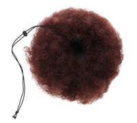 TEHAUX Parrucca Afro Riccia Corta da Donna Chioma Castani Sintetici Chignon Riccio Parrucca Cosplay e Festa Stile Confortevole e Resistente per Uso Quotidiano e Eventi Tematici