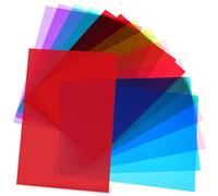 TEHAUX Pellicola Colori per Illuminazione Pvc Pp 12 Pezzi per Fotografia Video Colori Dinamici e Facile da Sagomare