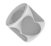 TEHAUX Pellicola Riflettente Termoadesiva Film in Plastica Argento a Forma di Cuore Facile da Tagliare per Abbigliamento e Scarpe per Decorazioni
