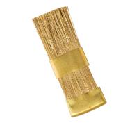 TEHAUX Pennello per Lima Unghie in Filo di Rame, Spazzola Flattata Targhetta in Rame Compatto - Strumento Professionale per Manicure Art Unghie