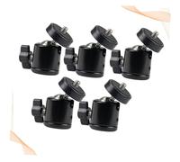 TEHAUX Perno a Forma Di Globo Per Fotocamera 1/4" Smorzamento e Piattaforma Scorrevole, Set 5 Pezzi, Compatibile Treppiedi e Supporti Smartphone Per Riprese Panoramiche
