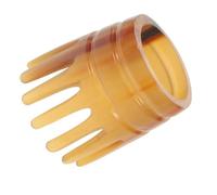 TEHAUX Pettine Massaggiante in Corno di Bufalo per Cuoio Capelluto Spazzola Guasha Multifunzionale per Massaggio Viso e Chioma Accessorio Ergonomico per Stimolazione Punti di