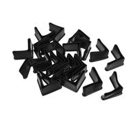 TEHAUX Piedini per Mobili 20 Pezzi Copripiedi Triangolari in Ferro 50X50Mm Protezioni Antiscivolo per Gambe di Sedie e Letti Adatti a Casa e Ufficio