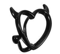 TEHAUX Piercing per il Girovita Donna in Lega di Rame a Forma di Cuore e Demone Gioiello Pendente per Piercing al Girovita Design alla Moda Comodo e Resistente per Uso Quotidiano e