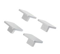 TEHAUX Pomelli Quadrati in Alluminio 4 Pezzi per Mobili, Maniglie per Librerie e Settimini, Utilizzabili per Mobili da Cucina e Guardaroba