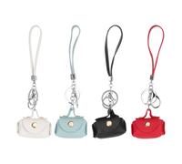 TEHAUX Portamonete Piccolo in PU per Donne e Ragazze Mini Portamonete Cordino Set da 4 Pezzi Multicolore Tasca Compatta per Monete e Rossetti Adatto per Viaggi Shopping e Feste
