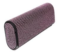 TEHAUX Portaocchiali da Auto in Plastica Strass Rosa Elegante per Donna, Supporto Parasole per Occhiali, Design Funzionale per Camion e Rv, Protegge gli Occhiali Dai Graffi