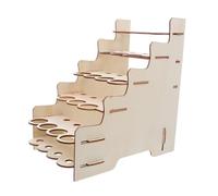 TEHAUX Portaoggetti Forniture d'Arte Cavalletti Stoccaggio dei Tubi Vernice Rastrello per L'organizzatore Vernice Organizzatore Stoccaggio Ad Acquerello Legno Cachi