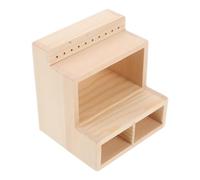 TEHAUX Portaoggetti per Smalti e Portautensili per Unghie in Legno Divisori Multipli, Organizer da Scrivania per Strumenti di Bellezza e Saloni di Manicure