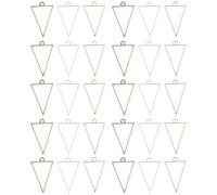 TEHAUX Resin Jewelry Making Tool 30pezzi Ciondolo Castone Triangolo in Lega per Epoxy Crafts Colore Casuale