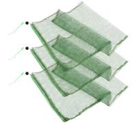 TEHAUX Rete per Pesci in Poliestere 3 Pezzi Cordino, Sacchetti Rete per Pesca Resistenti e Facili da Pulire, come Rastrello per Telline per Raccolta Efficiente Colore Colore Casuale