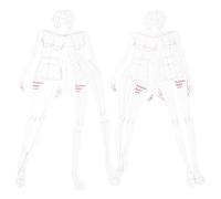 TEHAUX Righelli da Cucito Curvi per Moda Donna, Set di Righelli per Disegno Abbigliamento in Plastico Bianco, per Figura Femminile e Taglio di Sartoria