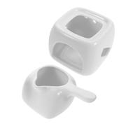TEHAUX Riscaldatore di Oli Essenziali in Materiale Ceramico Bianco Regolazione Precisa della Temperatura e Diffusione Aroma per Decorazione Camera da Letto e Spazi Residenziali