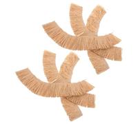 TEHAUX Rotolo di Paglia Artificiale Beige in Materiale Sintetico per Tetto 6 Pezzi Resistente alla Deformazione e Facile da Tagliare, per Decorazioni di Balle di Fieno e Tetti di Case