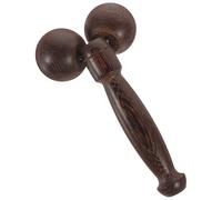 TEHAUX Rullo Massaggiante Viso e Occhi in Legno di Pollo Doppio Sfera Massaggiatore Manuale per Pelle Delicata Strumento per Massaggi Corpo e Viso Adatto a Uomo e Donna