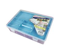 TEHAUX Scatola Custodia per cancelleria scatole portaoggetti storage box custodia per penna utensili matita scatole di immagazzinaggio contenitori astuccio multifunzionale per penne Blue