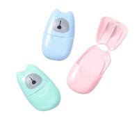 TEHAUX Scatola da 3 Confezioni di Petali di Sapone da Viaggio Monouso, Detergente Profumato per Mani e Viso, 150 Pezzi in Colori Assortiti, per Bagno, Ufficio e Viaggi