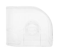 TEHAUX Scatola e Foro per Appendere Porta Orologio Quadrata in Acrilico Trasparente Design Semplice Elegante Bianco Organizer Gioielli e Custodia Orologi Uomo