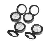 TEHAUX Scatola per Ombretti Trasparente Confezione da 4 Pezzi 3 Scomparti in Plastica Leggera, Multi-grid per Cosmetici e Rossetti per Make Up On-the-go