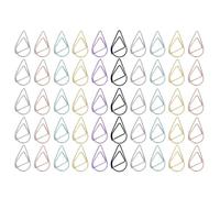 TEHAUX Segnalibro in Metallo a Forma Di Goccia Mini 2.6X1.5 Pollici Clip Per Fogli Creative Graffette Metalliche 6 Colori Assortiti Per Casa Ufficio Scuola Organizzazione Documenti