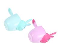 TEHAUX Set 2 Pezzi Tazza da Bagno per Ragazzo Ragazza in PP Brocca per Risciacquo Chioma Design Animali Versatore per Acqua da Bagnetto Adatta a Varie Età e Uso Quotidiano