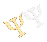 TEHAUX Set 2 Spille da Bavero in Lega Lettera Psi Psicologia Spille da Colletto Vintage in Metallo Accessori per Giacche Borse e Cappelli Regalo per Psicologi e Appassionati di