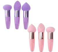 TEHAUX Set 3 Pezzi Penne per Trucco Spugnette per Cipria Lavabili Strumenti per Trucco di Bellezza Multiuso per Fondotinta Correttore e Cipria Resistenti e Riutilizzabili per Make-Up