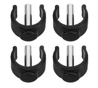 TEHAUX Set 4 Pezzi Clip di Bloccaggio per Deambulatore in Plastica e Acciaio Perno di Ricambio M6X25Mm Morsetto di Sicurezza Compatibile Bastoni da Passeggio e Corrimani Wc