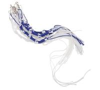 TEHAUX Set 8 Nappe Tzitzit Clip in Metallo per Scialli da Preghiera Corde Pre-Annodate per Tallit Accessori Religiosi Ebraici Blu Techelet Ornamenti per Torah e Uso Liturgico