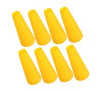 TEHAUX Set 8 Pezzi Tubi in PVC Gialli per Avvolgimento Filati Struttura Stabile e Processo di Sostituzione Semplificato, Accessori per Tessitura e Filatura