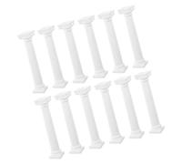 TEHAUX Set da 12 Pezzi di Statuette di Colonne Romane in Resina, Decorazioni per Acquari e Matrimoni, Portacandele a Colonna Romana Dettagli Realistici per Giardino e Arredo Casa