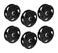 TEHAUX Set da 6 Bobine Vuote per Filamento di Stampante 3d in Abs Nero Contenitore per Filamenti Funzione di Avvolgimento a Flusso D'aria Ottimizzato per Uso Professionale