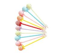 TEHAUX Set di Penne a Forma di Lecca-lecca con Fiocco Penne a Sfera con Scrittura per Studenti Ufficio Creativo Colore Casuale