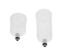 TEHAUX Set di Tazze per Aerografo Smontabili Nero 2 Pezzi Hd131 | Acciaio Inossidabile e Plastico, Leggero e Portatile, Facile da Pulire per Makeup e Pittura di Modelli